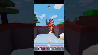 Freiya kit  fire enchant  gloop in Roblox Bedwars shorts [upl. by Bartholomeo]