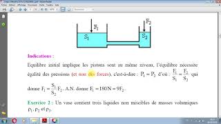 Ch3 Video 1 RESUME Hydrostatique [upl. by Hazen]