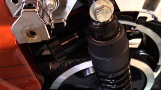 Manual Adjust Harley Davidson Street Glide Touring Rear Suspension  Biker Podcast [upl. by Tnecniv]