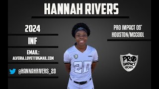 06 Hannah Rivers Softball Skills Video [upl. by Clarita]