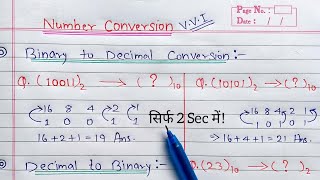 Binary to Decimal and Decimal to Binary Conversion  Learn Coding [upl. by Henderson922]