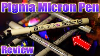 The Best Drawing Pen  Pigma Sakura Micron Review [upl. by Olympium]