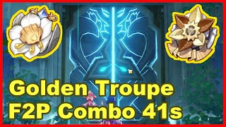 Golden Troupe Domain COMBO 41 seconds [upl. by Yslek]