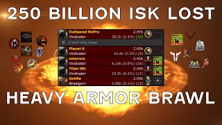 250bil Heavy Armor Brawl  EVE Online [upl. by Gnat]