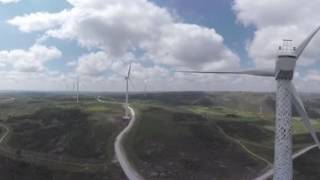 WindArt Project  Virtual 360° view of two MM92 Senvion turbines [upl. by Moran]