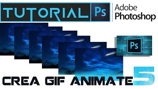 GIF amp ANIMAZIONI Photoshop tutorial 5 [upl. by Ylim]