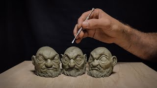 I sculpted Spirited Away heads in clay [upl. by Anelagna]