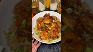 Teriyaki Sheimp Fried Rice 🍚  30 minute Meal cooking eatsbytweet [upl. by Grevera]