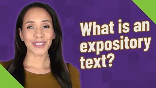 What is an expository text [upl. by Feriga]