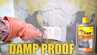 DAMP PROOF AND WALL REPAIRING  How To Repair Water Damaged Wall [upl. by Dahle]