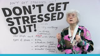 Easy English Conversation How to talk about STRESS [upl. by Akeber39]