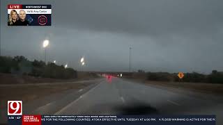 Oklahoma Weather Coverage High Winds Move Into NW Oklahoma City [upl. by Adniled]