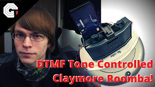 DTMFTone Controlled Claymore Roomba [upl. by Georgy]