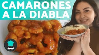 Cómo hacer CAMARONES A LA DIABLA 🌶 Receta FÁCIL [upl. by Neelyhtak]