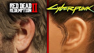 CRAZY DETAILS 3  RDR2 vs Cyberpunk 2077  PC [upl. by Aisitel901]