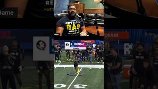 Did Keon Coleman disappoint at the nflcombine reels nflnews nfl [upl. by Lumbye715]