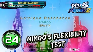 ZHAOYUN vs Gothique Resonance D24 Nimgos Flexibility Test  PUMP IT UP PRIME 2 QUEST ZONE ✔ [upl. by Omero]