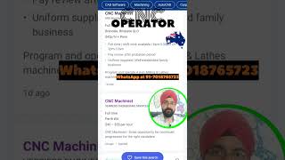 CNC Operator Work Visa Australia Apply Soon [upl. by Gregory]