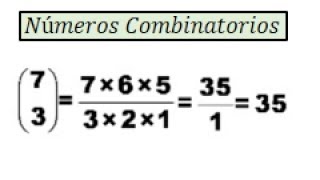 Números combinatorios ejercicios resueltos [upl. by Sheply]