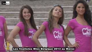 Les finalistes Miss Belgique 2013 au Maroc uitstap in Rabat [upl. by Netsryk]