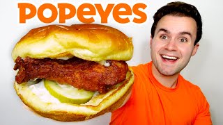 Popeyes NEW Spicy Blackened Chicken Sandwich REVIEW [upl. by Shaer829]