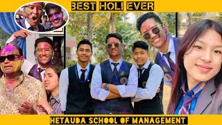 Best holi ever atil hetauda school of management ft Prateekkhadka amp sumantamang7391 [upl. by Rubliw474]