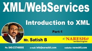 Introduction to XML Part1  XML Tutorial  Satish B [upl. by Scarface]