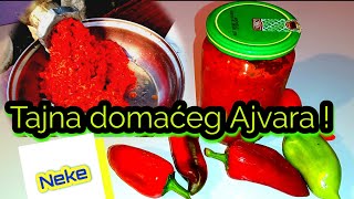 Kako napraviti savršen ajvar od paprike  Tajna recepta DomaćiAjvar AjvarRecipe AjvarRezept [upl. by Kolk]