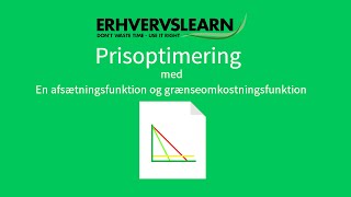 Optimal mængde og pris Groms  Gromk [upl. by Quintina842]