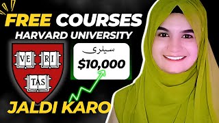 Top 7 Harvard University FREE Online Courses🔥  Salary 10K  Free Digital Courses [upl. by Aicirtak]