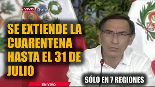 Cuarentena en Perú Continuará sólo en 7 regiones del país [upl. by Hannavahs]