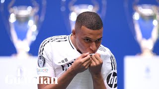 Kylian Mbappé fulfils dream as he is presented at Real Madrid in front of 80000 fans [upl. by Shirah]