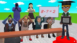 Scary Teacher 3D vs Squid Game Be a Wise Mathematician Choose the Correct Result 5 Times Challenge [upl. by Colton]