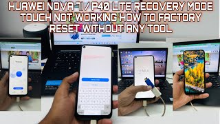 HUAWEI NOVA 7I  P40 LITE RECOVERY MODE TOUCH NOT WORKING HOW TO FACTORY RESET WITHOUT ANY TOOL [upl. by Cinomod]