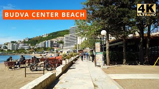 🌞Budva🏖️Slovenska Beach🌴Montenegro🇲🇪2024📷4K60 [upl. by Ligriv]