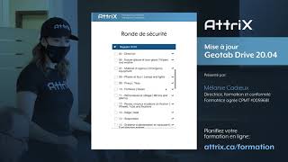 Formation chauffeur  Geotab Drive francophone Sur route de la conformité avec AttriX [upl. by Oicirbaf]