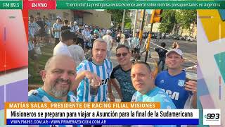 Racing Misiones Matías Salas sobre la preparación de los misioneros para la final en Asunción [upl. by Alexi]