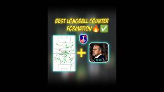 Best Custom Longball counter formation 🤯🔥 shorts efootball customformation [upl. by Jarid]