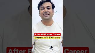 B pharmacy career options best course after B pharmacy bpharma students career opportunity job [upl. by Burt]