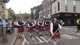 Cappagh Pipe Band  Omagh Somme Parade 2024 2 [upl. by Nonnel]