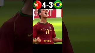 Brazil🇧🇷 🆚 Portugal🇵🇹 Semi Final Worldcup fotball fifa urcristiano shorts video FactIntel [upl. by Oht]