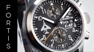 Watch Reviews Fortis B42 Chronograph quotPhantoms Phoreverquot [upl. by Rikki]