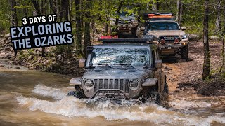 Jeeps vs Toyotas Overlanding the Ozarks  A 3 Day Adventure [upl. by Lesig464]