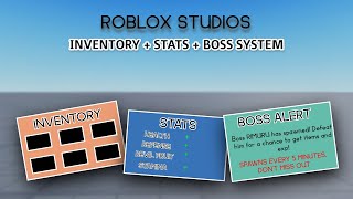 How to make a level  boss  inventory system that saves in roblox studios Kiriva Level SystemV3 [upl. by Arimlede]