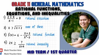 General Mathematics  RATIONAL FUNCTIONS EQUATIONS INEQUALITIES  Grade 11 [upl. by Barbara-Anne73]