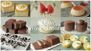 14가지 쉽고 간단한 노오븐 디저트 모음zip  14 Easy NoOven Dessert Recipe  홈베이킹 영상 모음 Baking Video  Cooking tree [upl. by Sailesh]