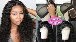 30 Minute Removable Quick Weave Lace Wig  Easiest and Fastest Way To Make A Wig  Ghair [upl. by Nicolea]