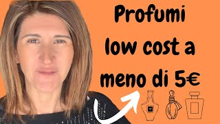 PROFUMI LOW COST A MENO DI 5 EURO 🤗🥰🤩 [upl. by Studley]