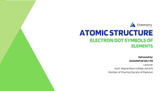 Atomic Structure Electron Dot Structure of Elements [upl. by Iy]