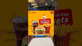 McDonald’s 🍔 Giving Free World Cup Tickets For India Vs Pakistan Match 😍❤️ shorts [upl. by Naicul490]